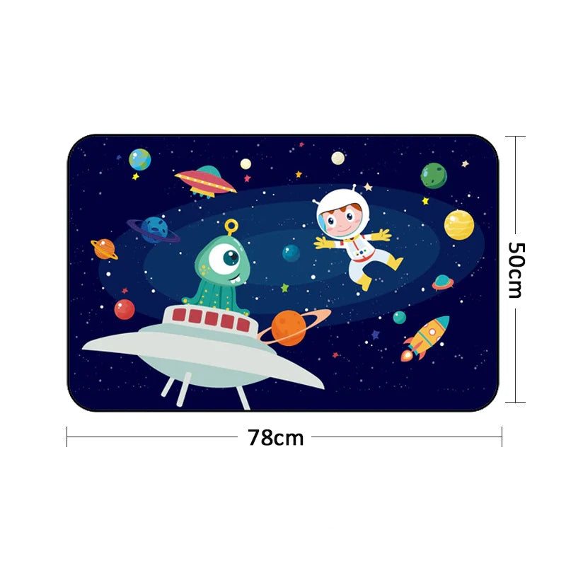 Magnetic UV Protect Curtain Side Window Sunshade Cover Universal Car Sun Shade Cover for Baby Kids Cute Cartoon Car Styling