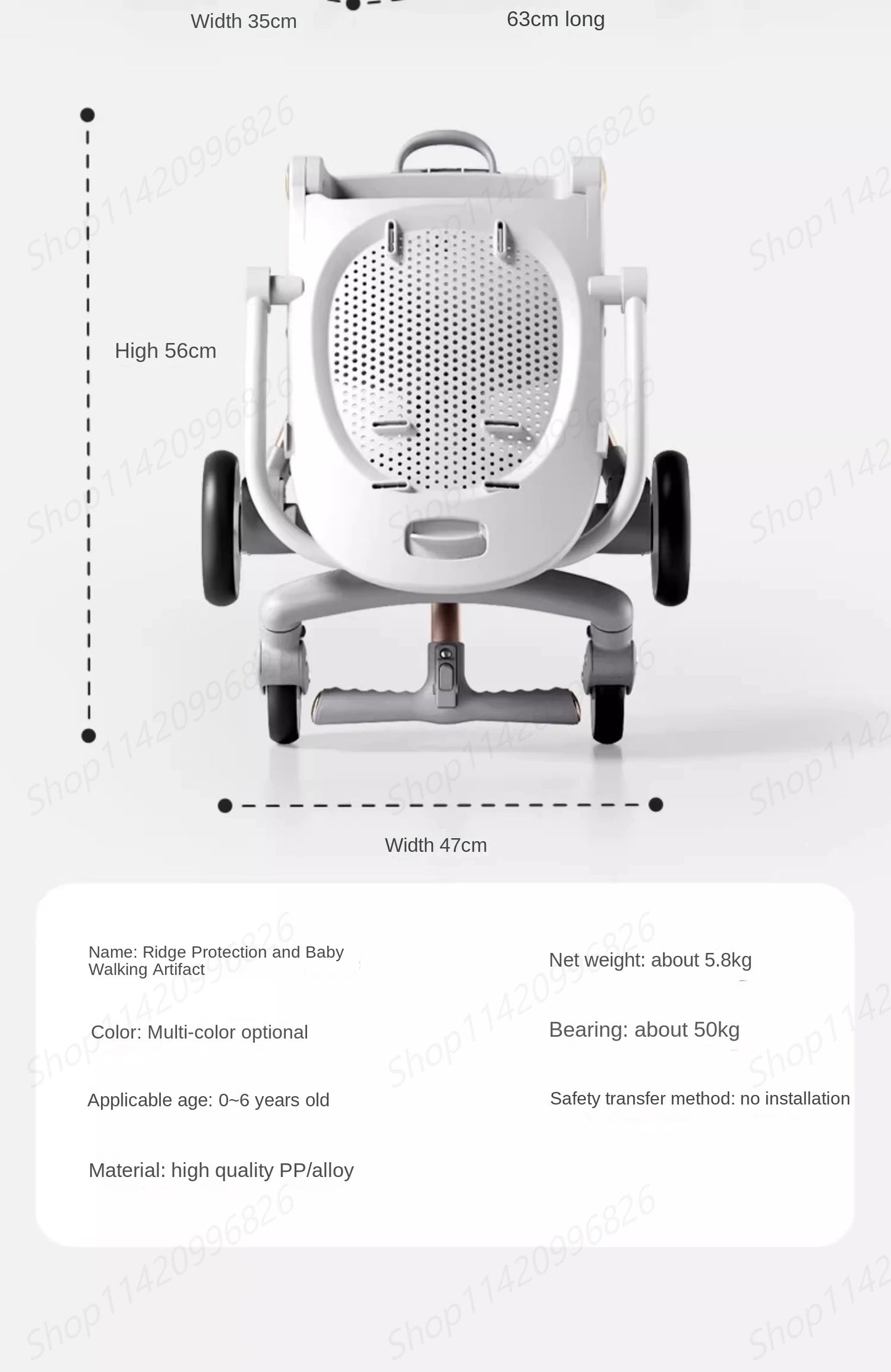 Baby Stroller Can Sit and Lie Down Foldable Lightweight Travel Two-way High Landscape Six Shock Absorption Comfortable Seat