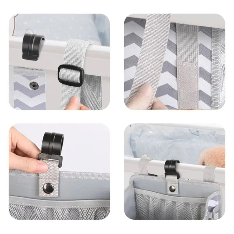 Diaper Stacker Hanging Storage Bags Nursery Organizer for Changing Table Crib or Wall Baby Shower Gifts