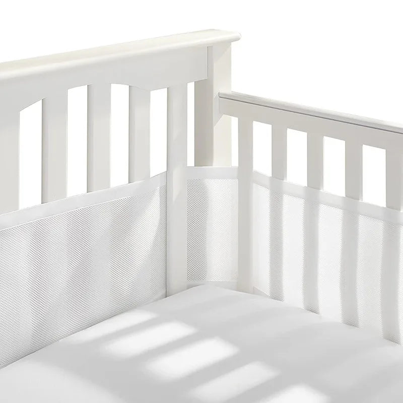 Four Seasons Breathable Infant Bedding Bumpers Newborn Baby Room Decor Cot Bed Around Protector Crib Bumper Liner