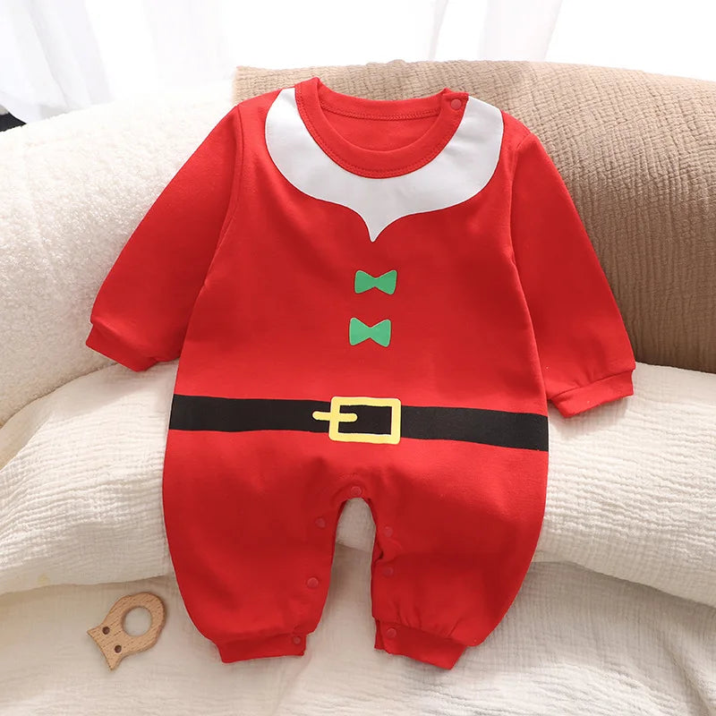 Autumn Newborn Boys Rompers Striped Bear Cartoon Print Infant Baby Boys Jumpsuits Long Sleeved Round Neck Baby Boys Bodysuits