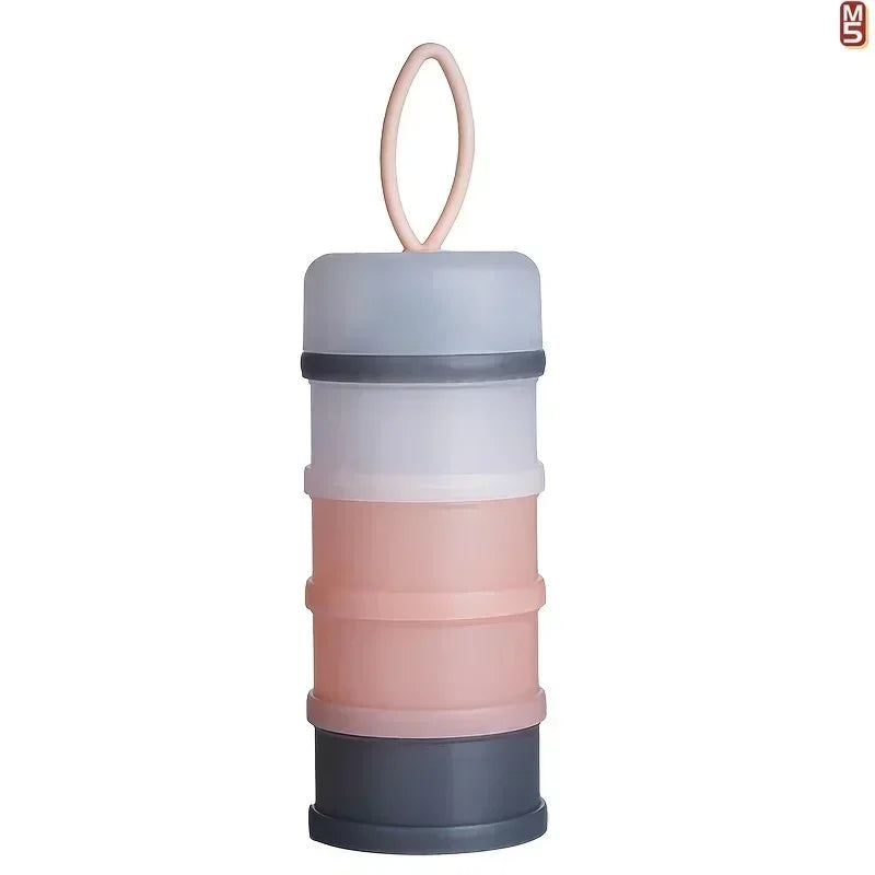 Portable Milk Powder Formula Dispenser with 4 Compartments Baby Food Storage Box Suitable for Travel  Baby Food  Milk Container