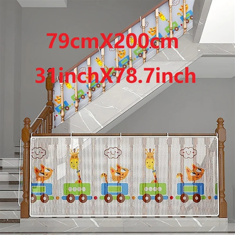 Child Safety Protective Net Multipurpose Durable Stair Balcony Banister Rail Guard Kids Stair Protection Safe Fine Mesh
