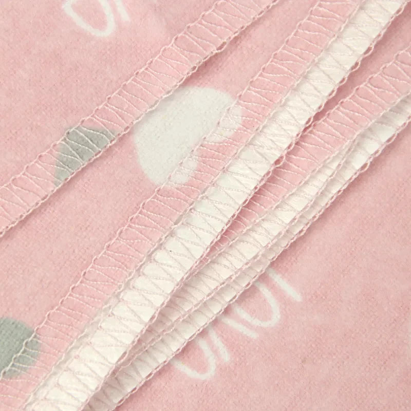 4pcs/pack 100% Cotton Flannel Diapers Supersoft Receiving Baby Blanket Newborn Wrap Print Baby Bedsheet 76x76cm Blanket Swaddle