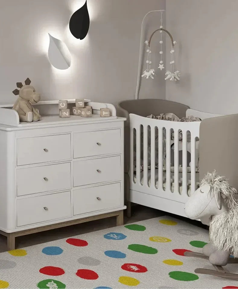 Foldable Portable Baby Play Mat Multi-Functional Baby Crawling Mat with Double-Sided Pattern, Easy Carry Travel Outdoor Camping