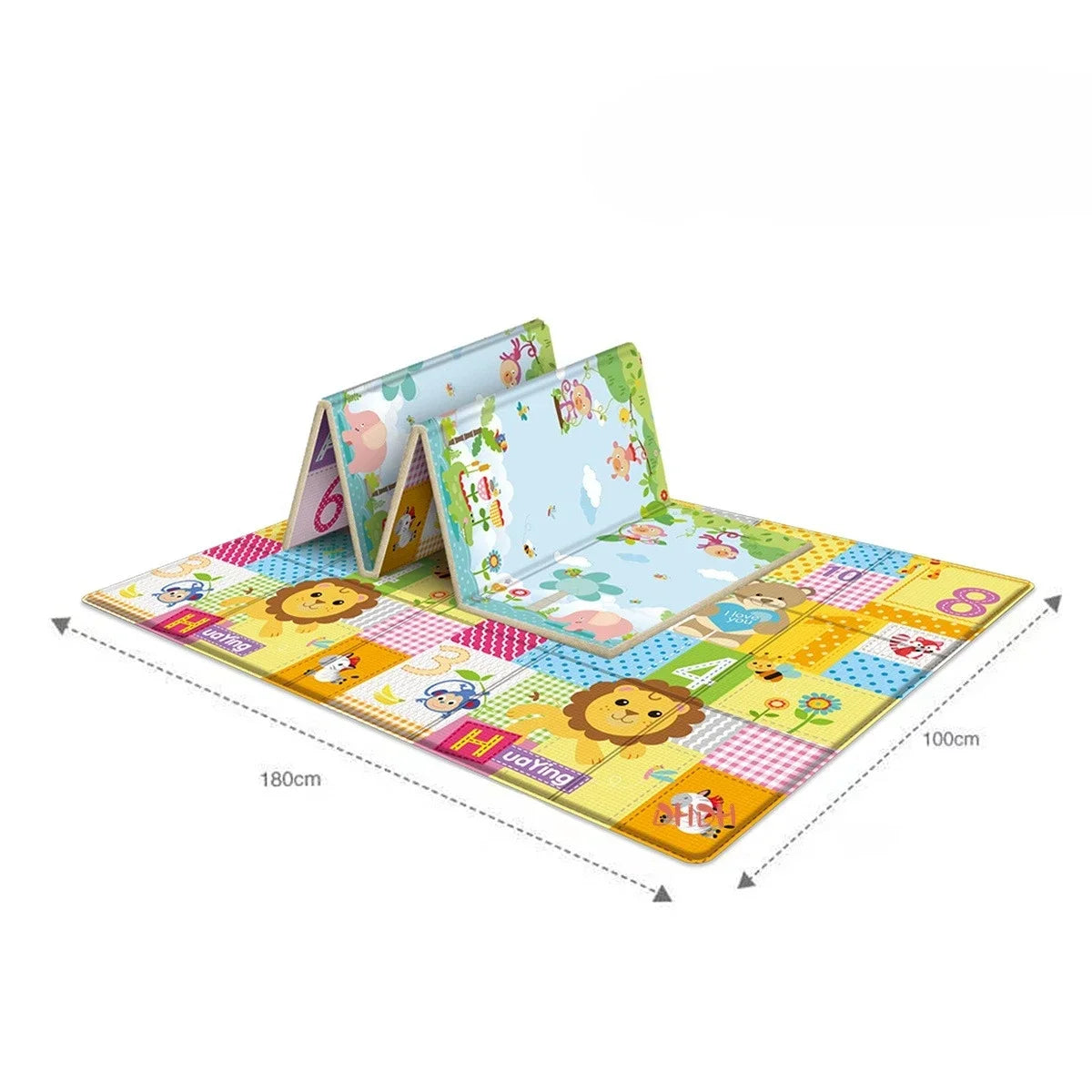 Non Toxic Foldable Baby Play Mat Educational Children's Room Carpet Non Slip and Anti Fall Floor Children's Activity Toys