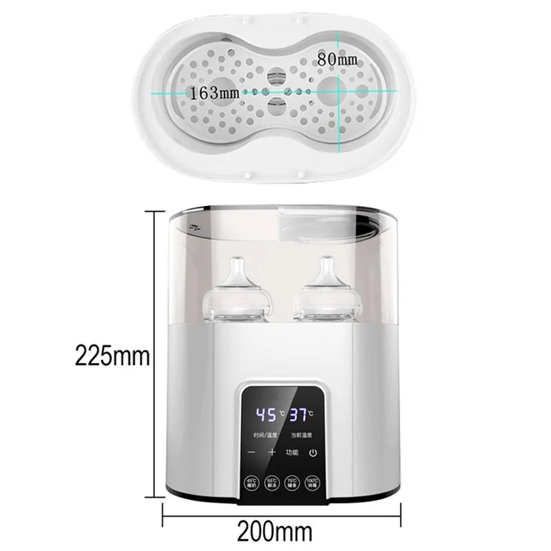 TINSOL Multi-function Baby Nursing Bottle Heater Sterilizer Fast Breast Milk Bottle Warmer with Accurate Temperature Control