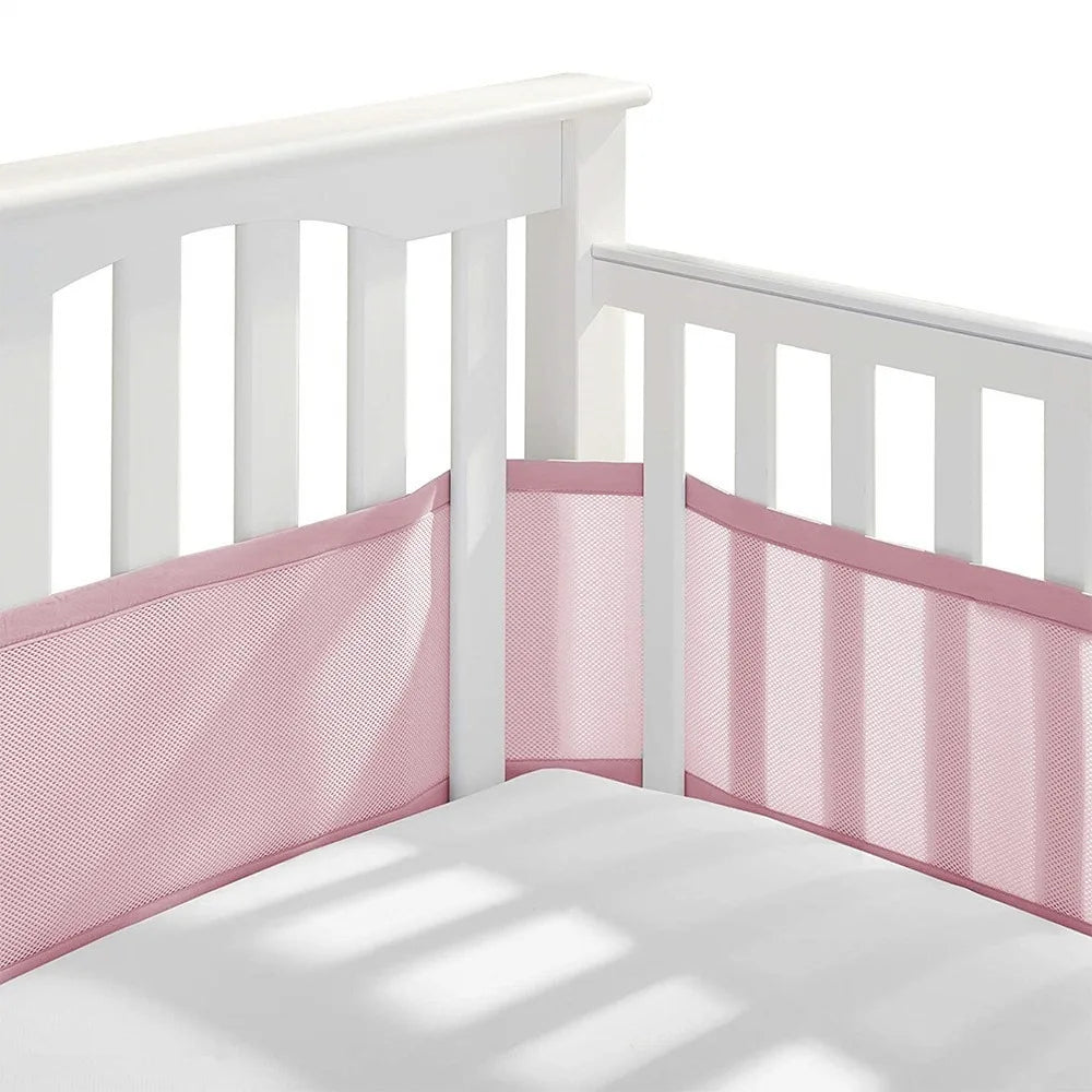 Four Seasons Breathable Infant Bedding Bumpers Newborn Baby Room Decor Cot Bed Around Protector Crib Bumper Liner