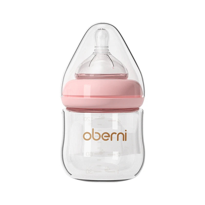 Oberni 150ml+180ml PPSU Imitated Breast Baby Milk Bottle set Anti bloating 0-6 Newborn Baby Bottle With Resistant to Falling