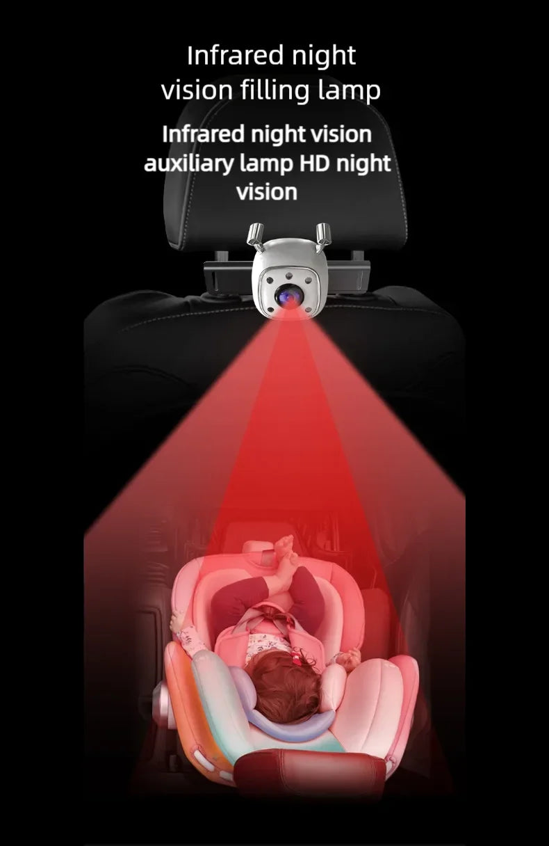 Baby Car Camera 1080P Video Recording and with IR Night Vision HD Night Vision, Support Front and Rear Car Camera