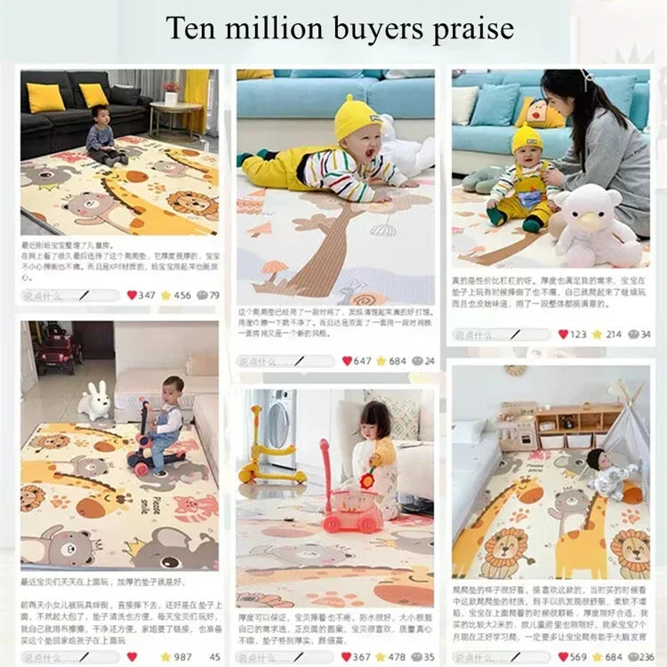 2 thickness options 5 Size Options Crawling Carpet Baby Play Mat Children Rug for Kids Educational Toys Soft Activity Game Floor