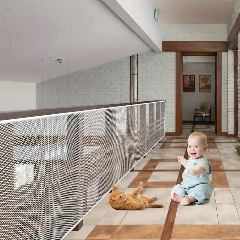 Child Safety Protective Net Multipurpose Durable Stair Balcony Banister Rail Guard Kids Stair Protection Safe Fine Mesh