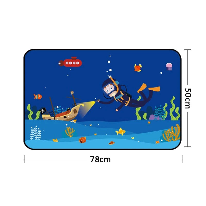 Magnetic UV Protect Curtain Side Window Sunshade Cover Universal Car Sun Shade Cover for Baby Kids Cute Cartoon Car Styling