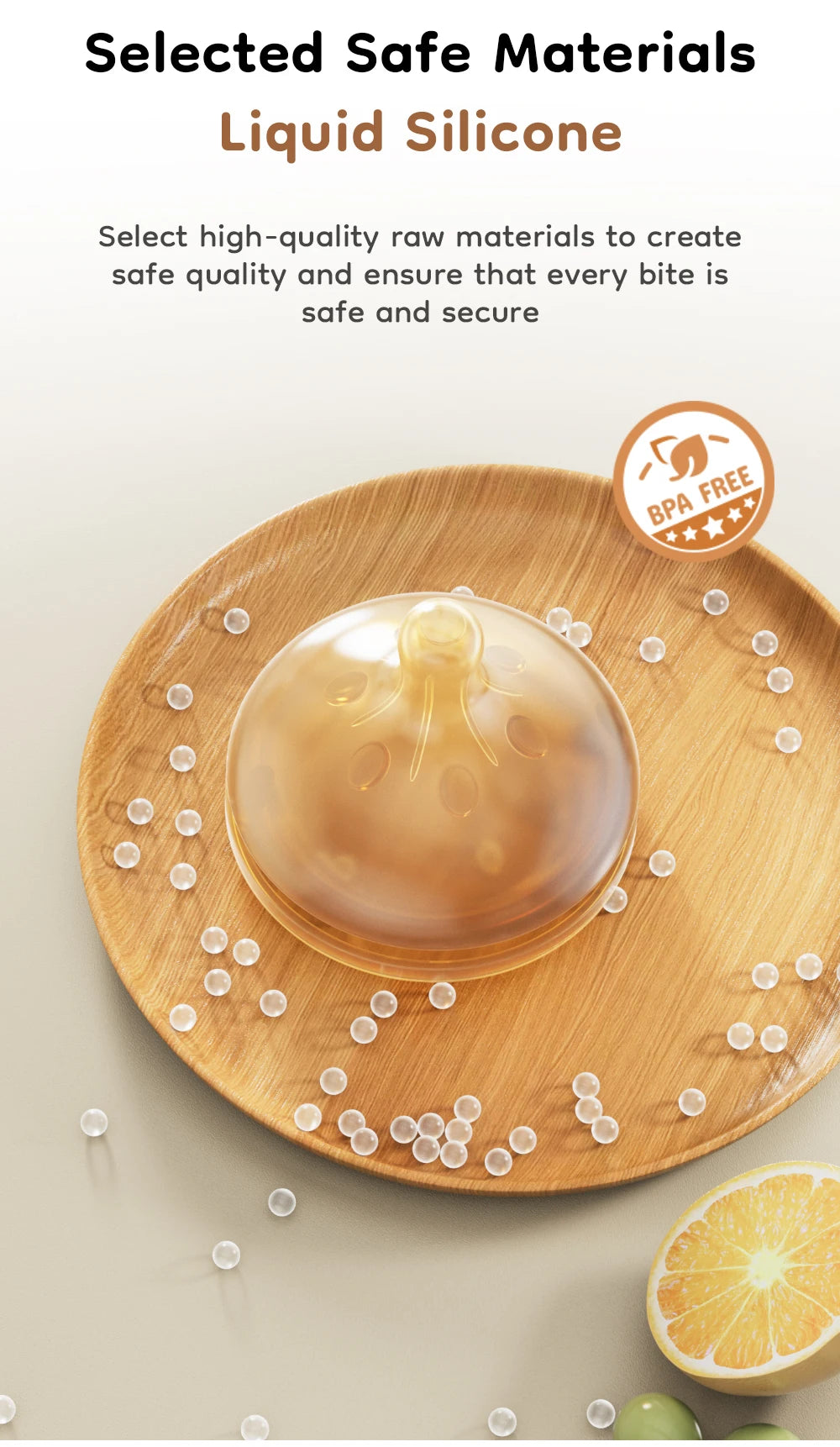 MAMIJOY  High boron silicon Glass milk bottle Wide caliber Newborn babies 0 to 6 months Glass milk bottle Anti-Colic BPA Free