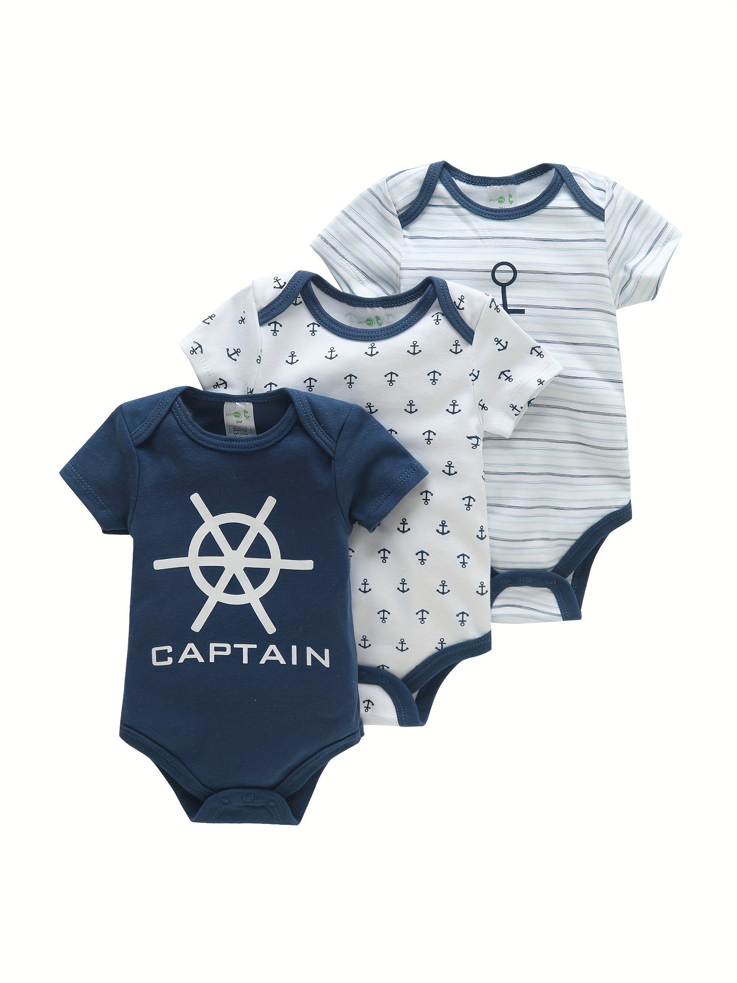 3PCS Infant Baby Cute Graphic One-piece Clothes For Boys And Girls, Newborn Pure Cotton Summer Romper newborn clothes