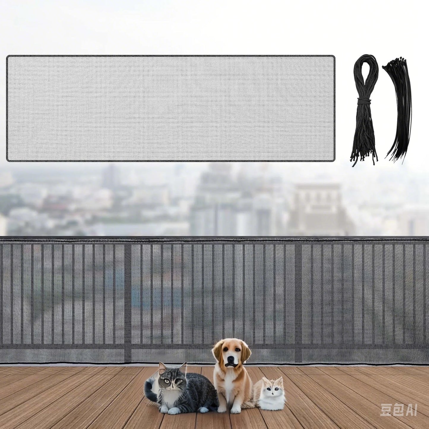 Child Safety Protective Net Multipurpose Durable Stair Balcony Banister Rail Guard Kids Stair Protection Safe Fine Mesh