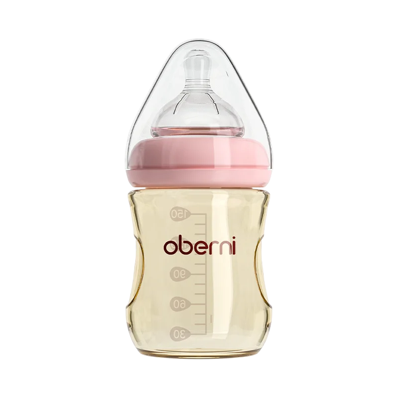 Oberni 150ml+180ml PPSU Imitated Breast Baby Milk Bottle set Anti bloating 0-6 Newborn Baby Bottle With Resistant to Falling