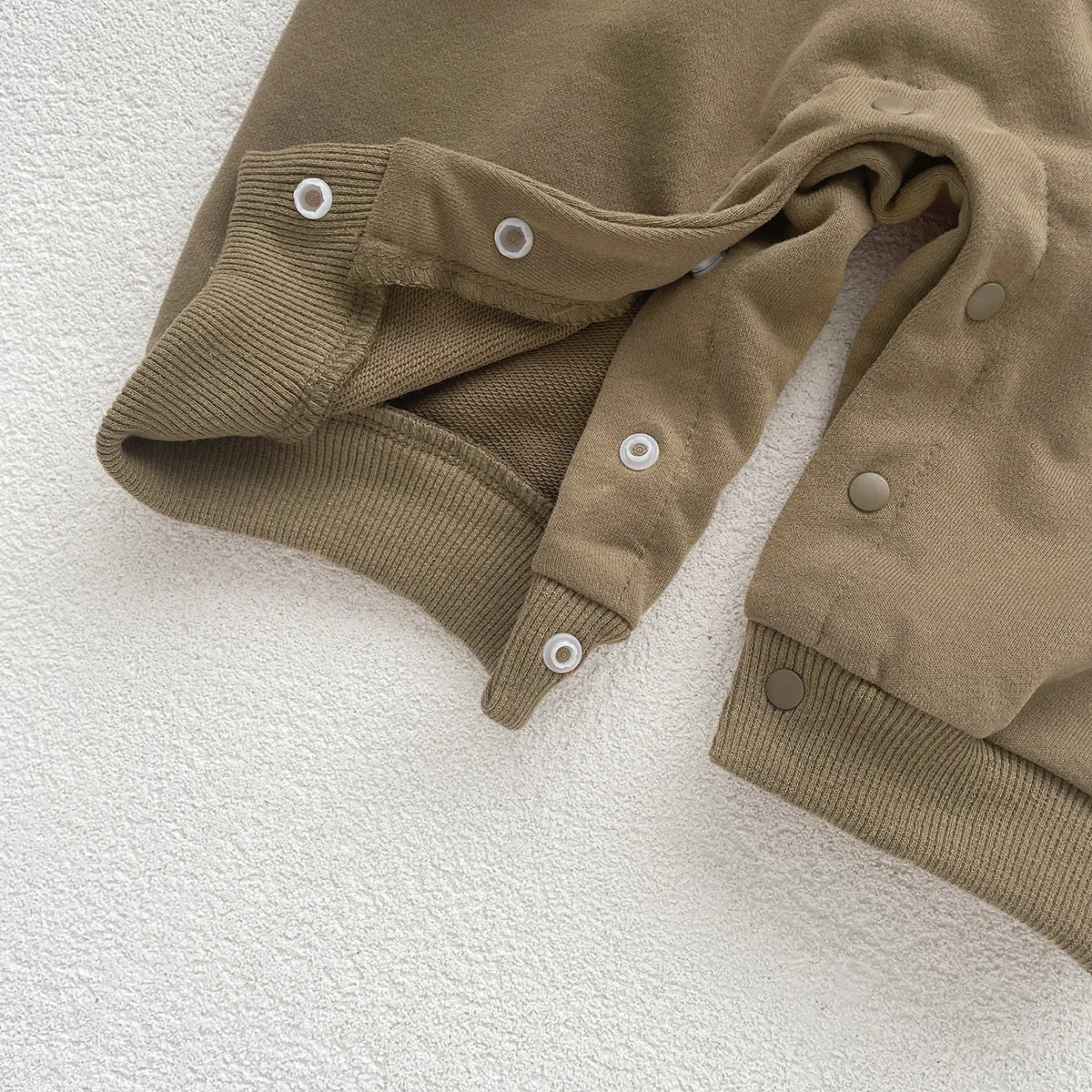 Autumn Baby Bodysuit Little Bear Pattern Dual Color Long Sleeve Warm Jumpsuit Baby Clothes Baby Boys Girls Romper 0-2 Years Old