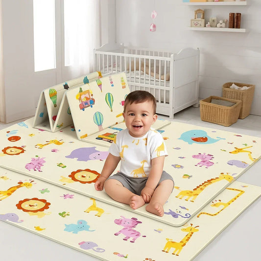 Non Toxic Foldable Baby Play Mat Educational Children's Room Carpet Non Slip and Anti Fall Floor Children's Activity Toys