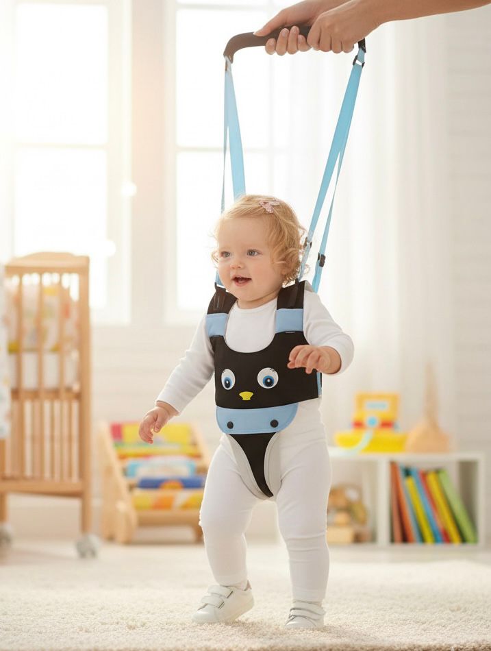 Baby Walking Harness, 1 Count Handheld Children's Walking Assistant, Toddler Walking Cart Safety Belt, Children's Walking Training Tool