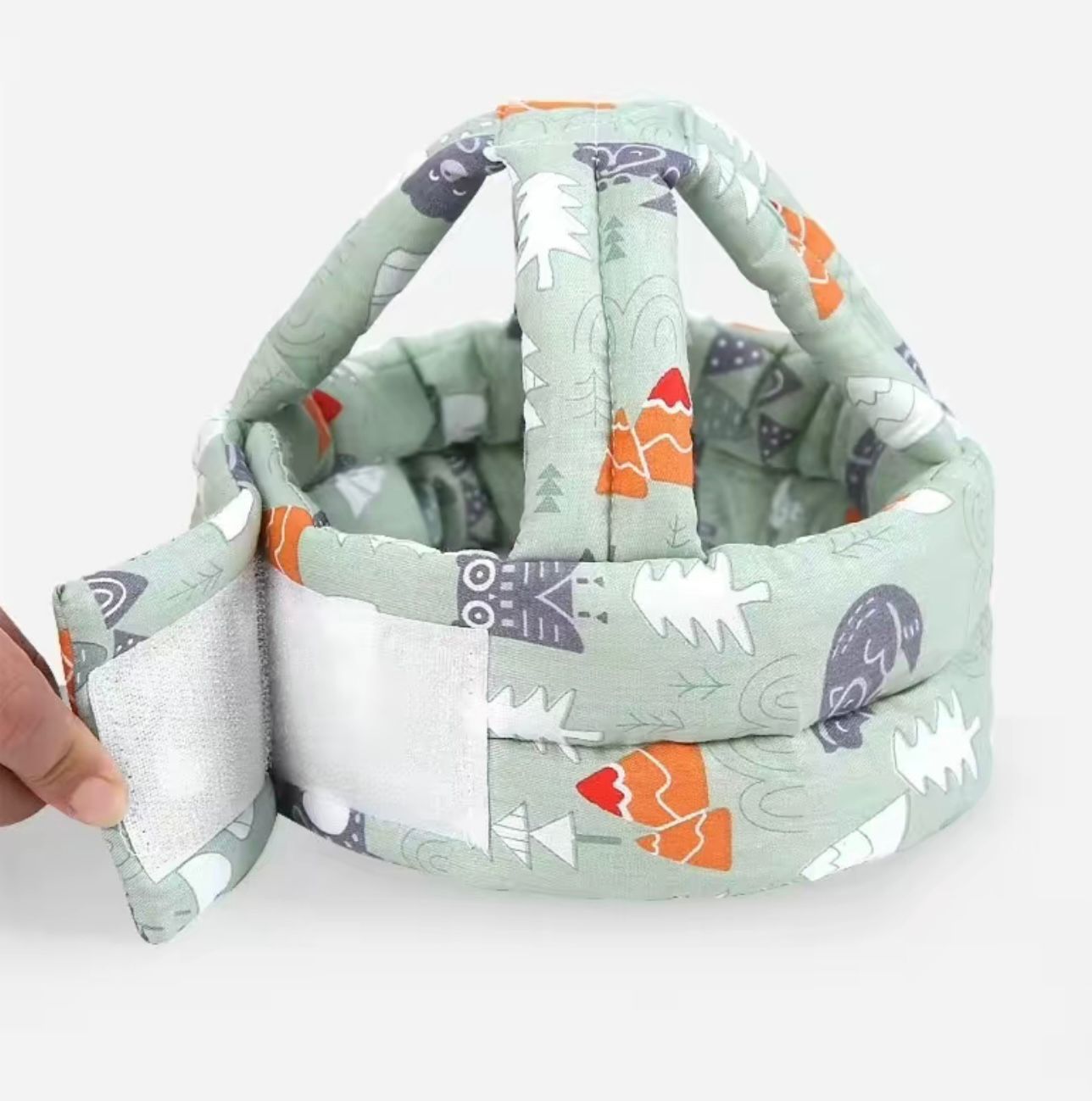 Adjustable Baby Safety Helmet: Soft Protective Head Guard for Walking & Crawling