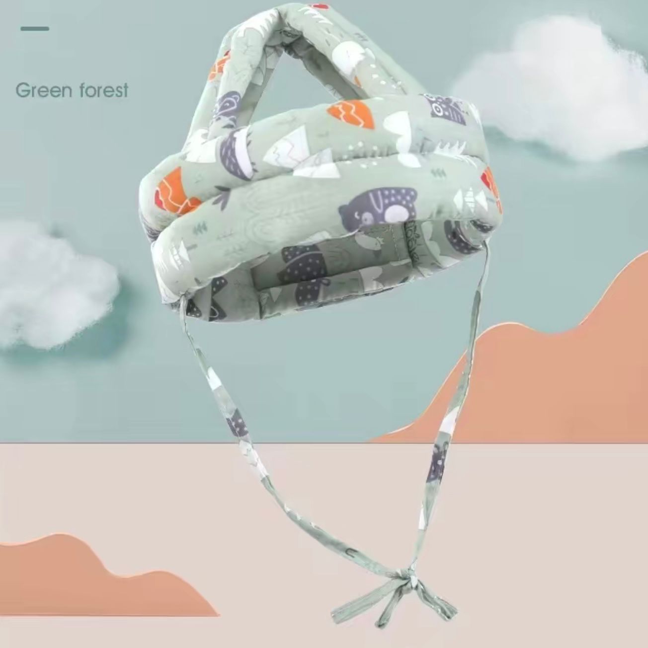 Adjustable Baby Safety Helmet: Soft Protective Head Guard for Walking & Crawling