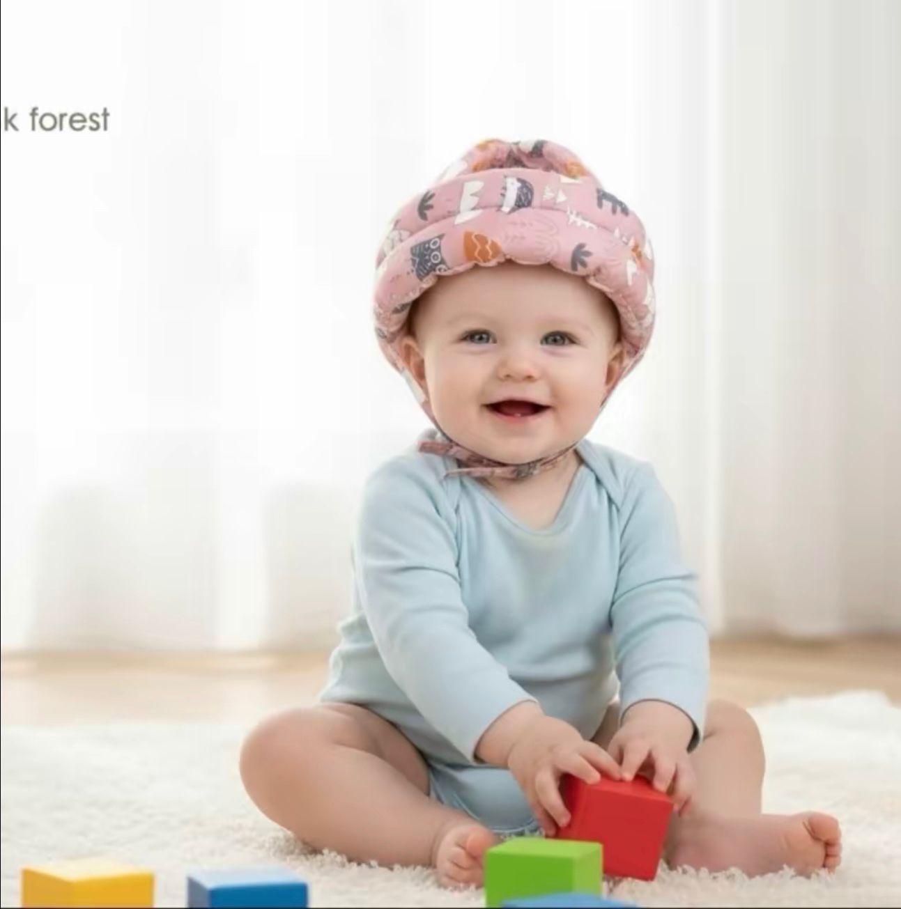 Adjustable Baby Safety Helmet: Soft Protective Head Guard for Walking & Crawling