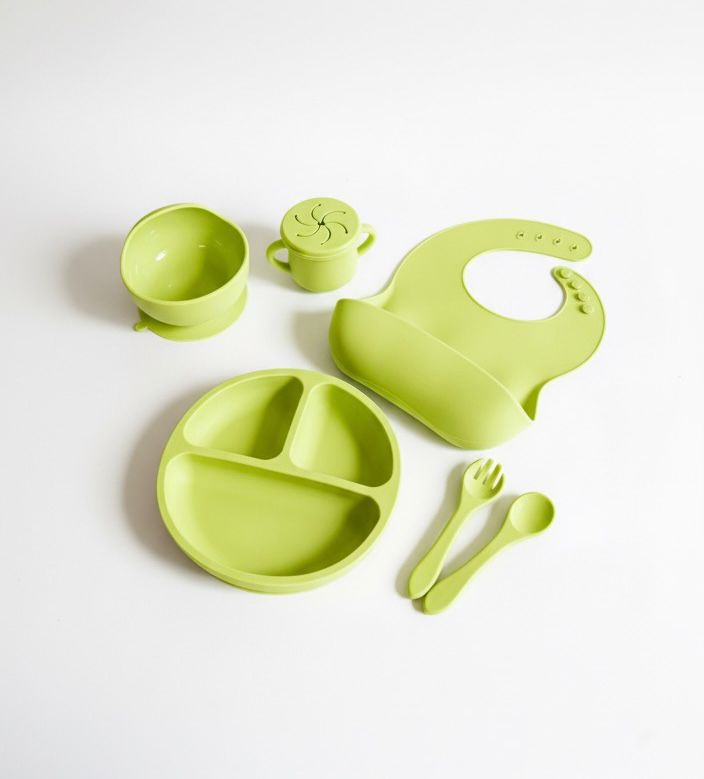 Complete Anti-Slip Suction Silicone Dinnerware Set for Toddlers (6-Piece)