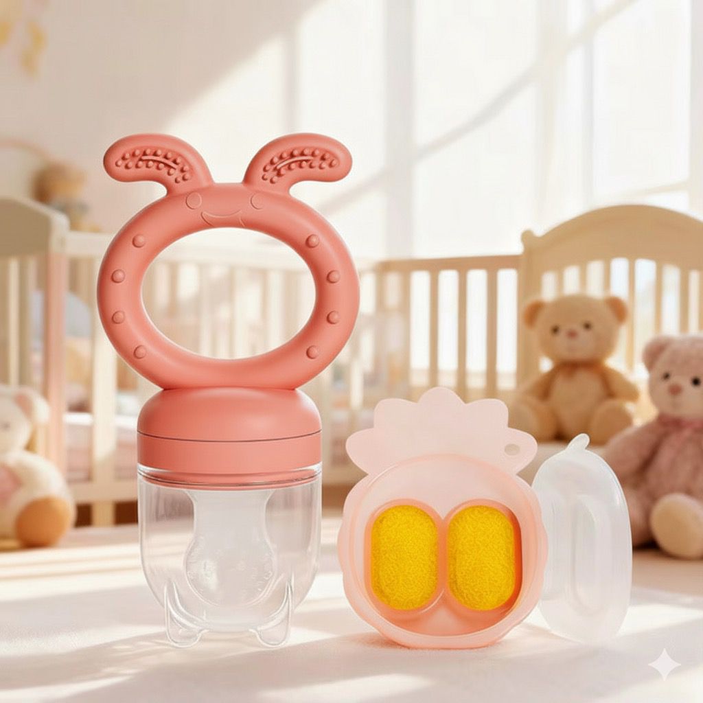 Baby Fruit Food Feeder and Mini Frozen Snack Tray Combo