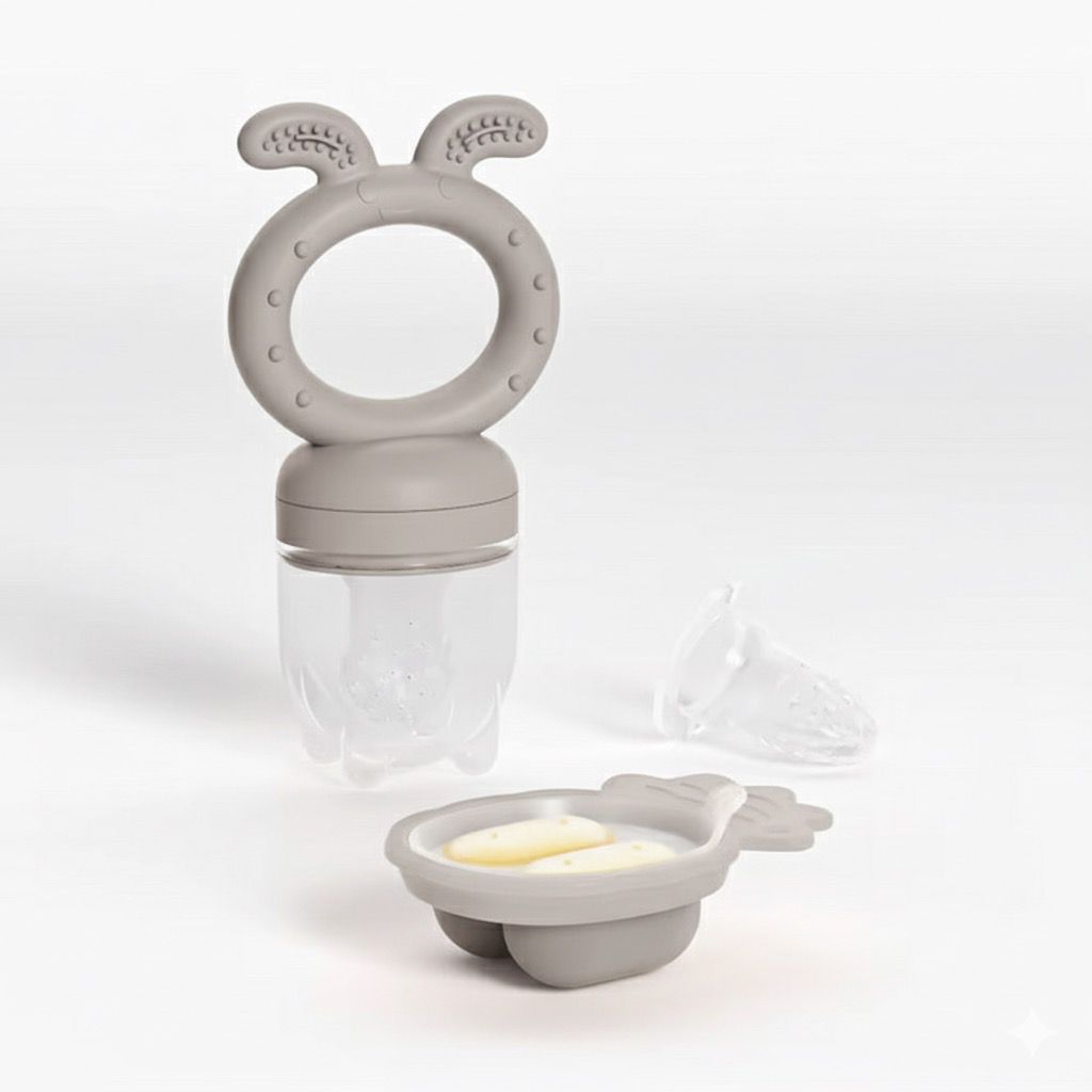 Baby Fruit Food Feeder and Mini Frozen Snack Tray Combo