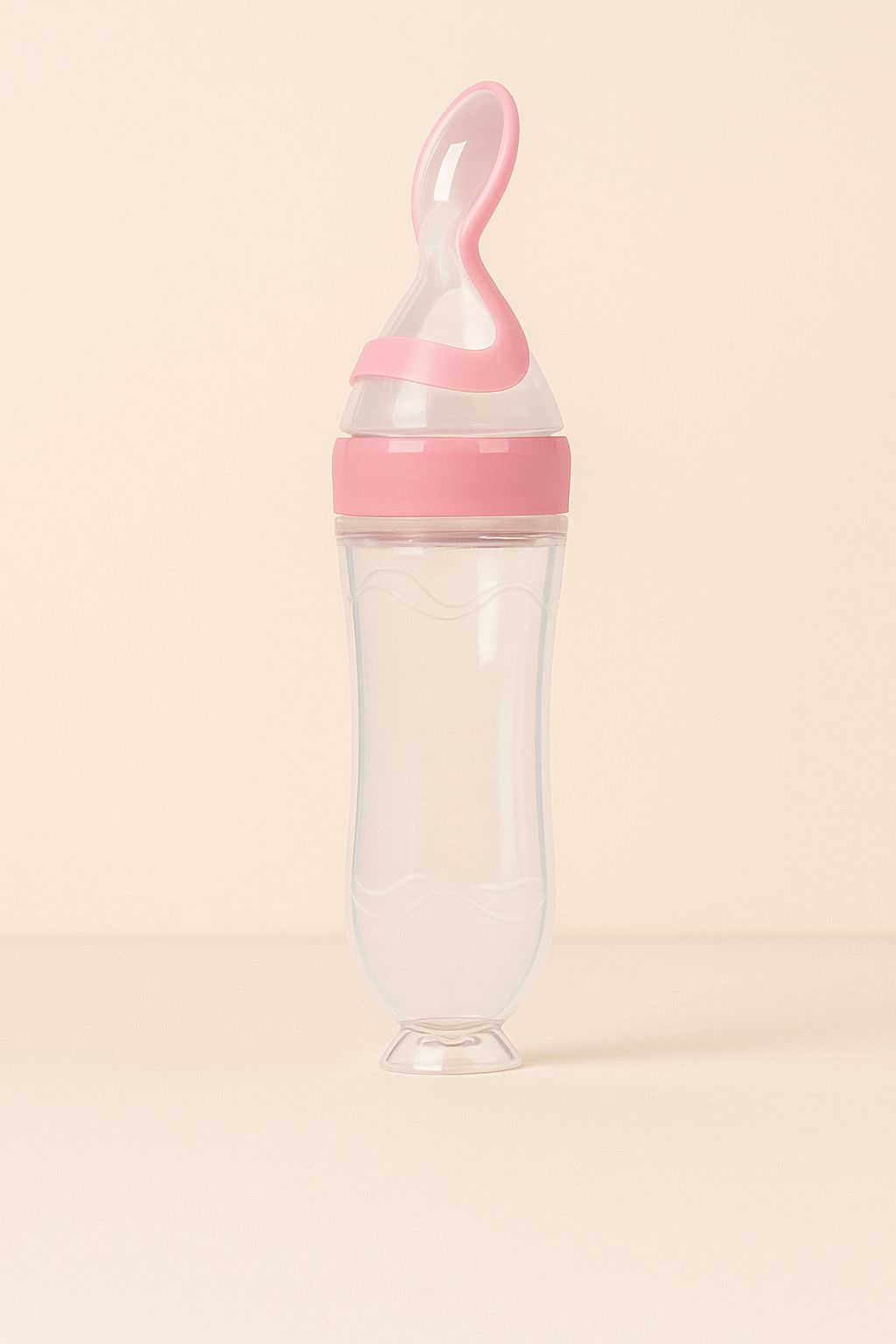 Silicone Baby Feeding Bottle with Spoon Dispenser 5cmx21cm
